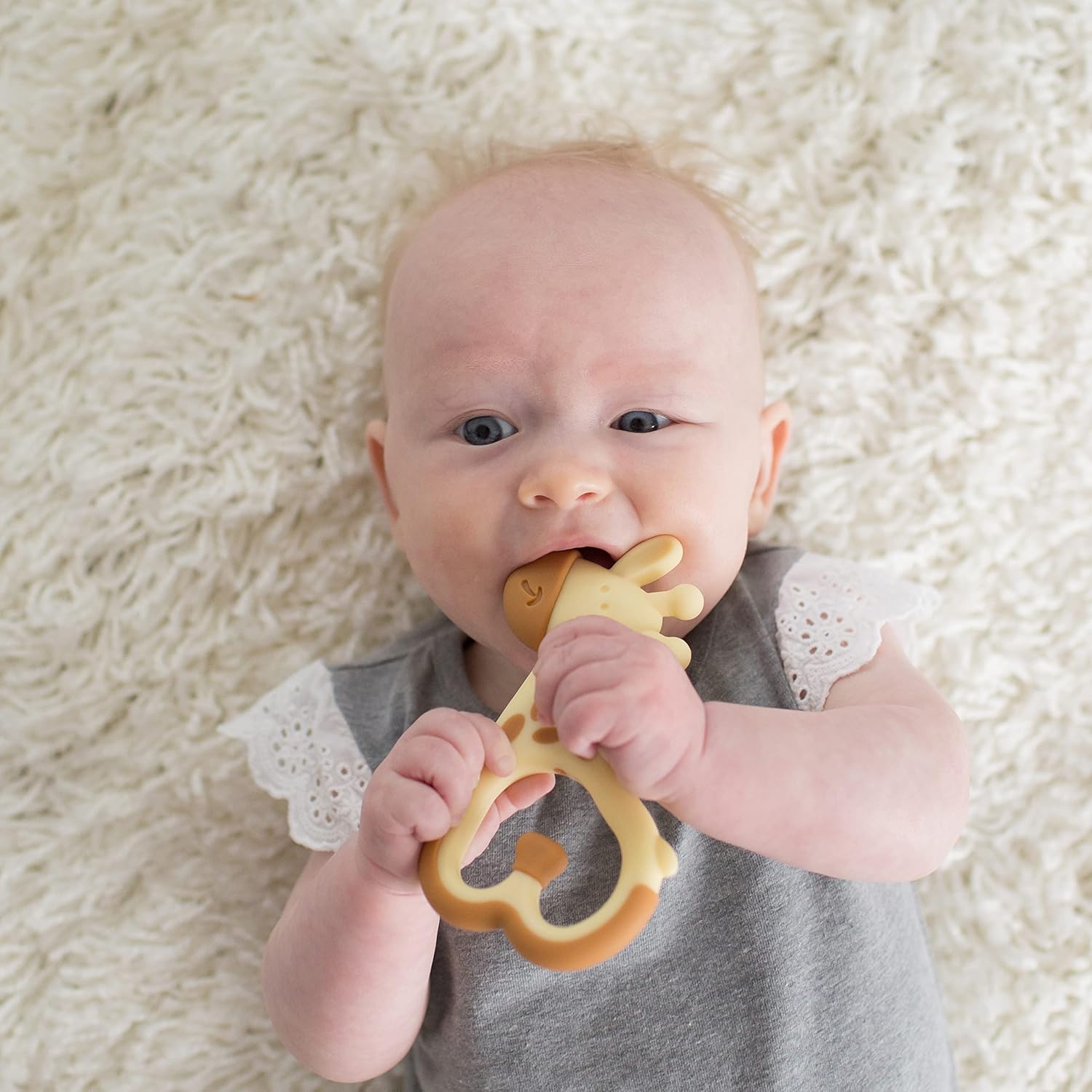 Dr. Brown's Ridgees Giraffe, Massaging Baby Teether, Designed by a Pediatric Dentist, BPA Free,3m+ : Baby