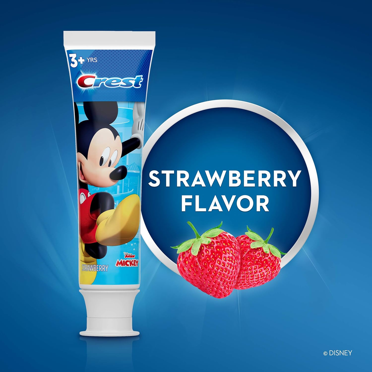 Crest Kid's Cavity Protection Toothpaste Featuring Disney Junior Mickey Mouse, Strawberry, Ages 3 plus, 4.2 Ounce (Pack of 6) : Health & Household