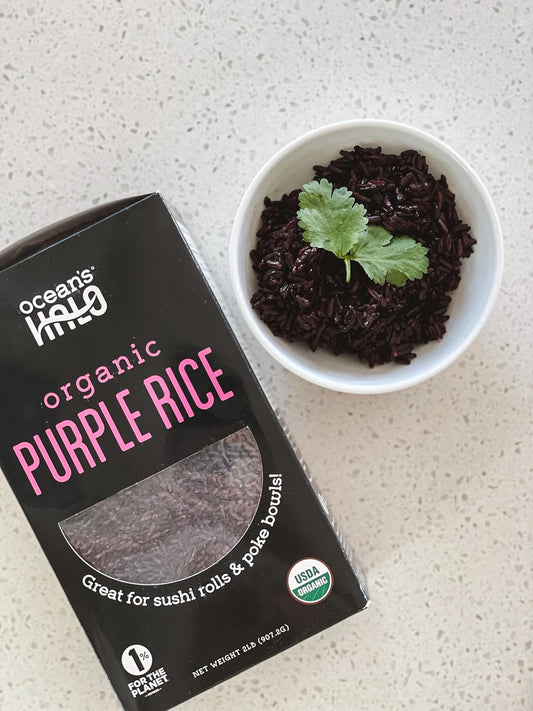 Ocean'S Halo Purple Rice, Organic, Vegan, Gluten-Free Ingredients, 32 Oz