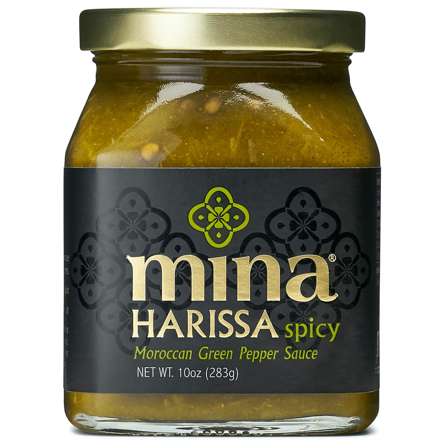 Mina Harissa Green Hot Sauce, 10 Oz, Homestyle Moroccan Green Chili Garlic Sauce, Your New Salsa Verde For Spicing Up Any Dish, Harissa Sauce Perfect For Any Cuisine Or As A Dip & Spread