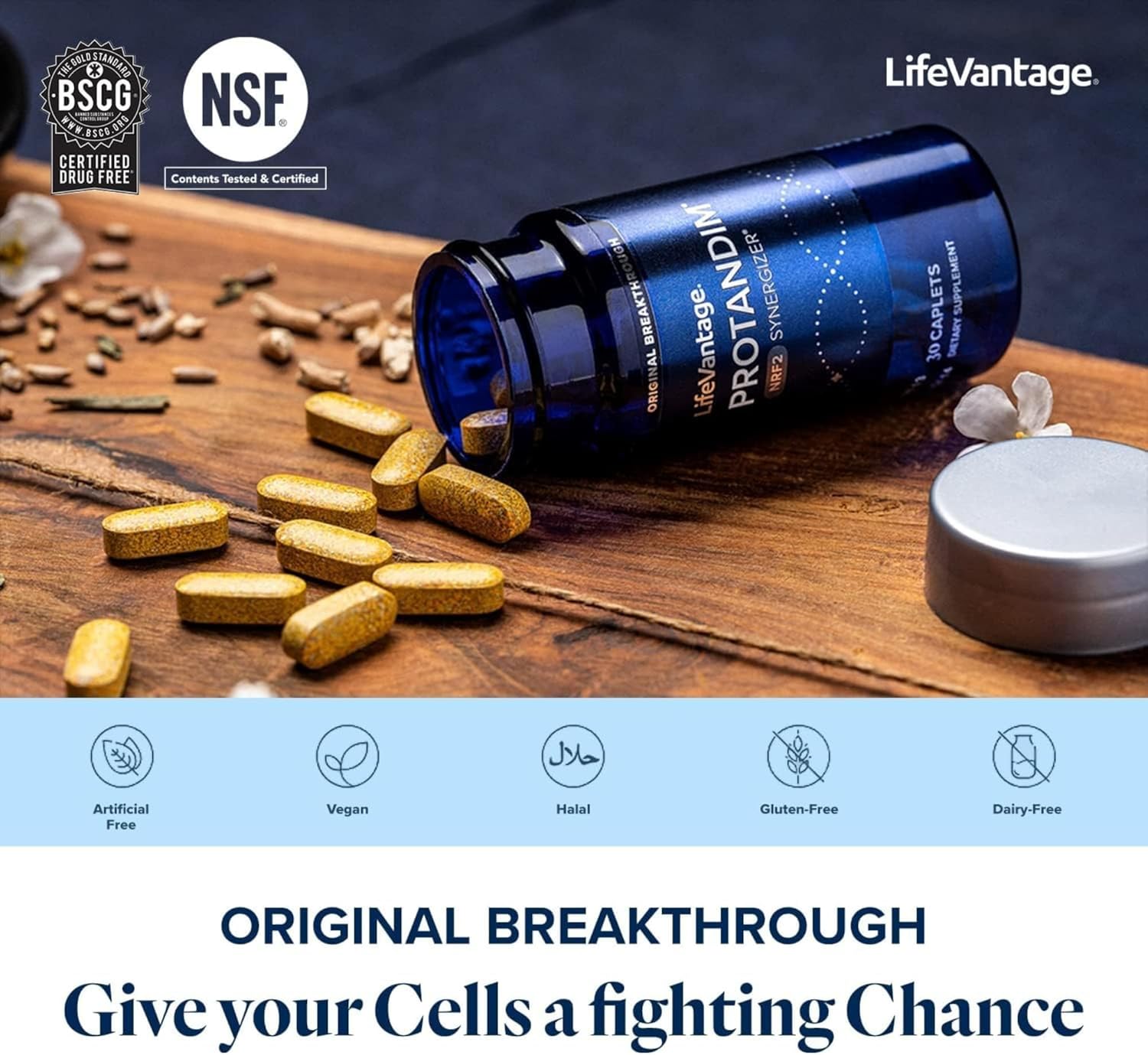 Protandim Nrf2 Synergizer (30 Caps) Nrf2 Activator, Healthy Aging Supplement, Antioxidants Fight Oxidative Stress, 5 Herb Blend, Supports Cellular Health, Ashwagandha, Turmeric, Milk Thistle : Health & Household