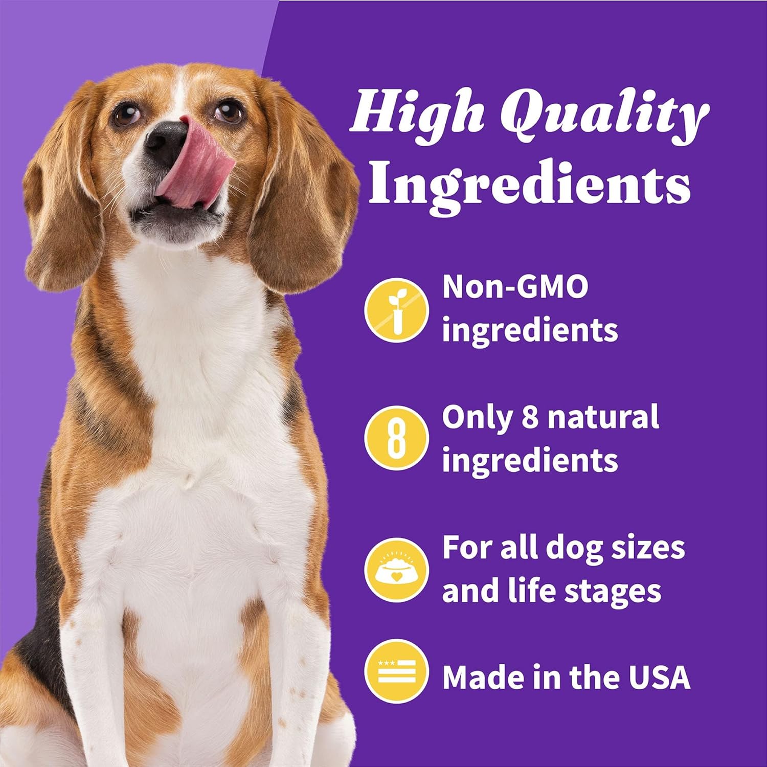 Halo Plant-Based Dog Treats with Peanut Butter and Banana, Vegan Dog Treat Pouch, 8oz bag