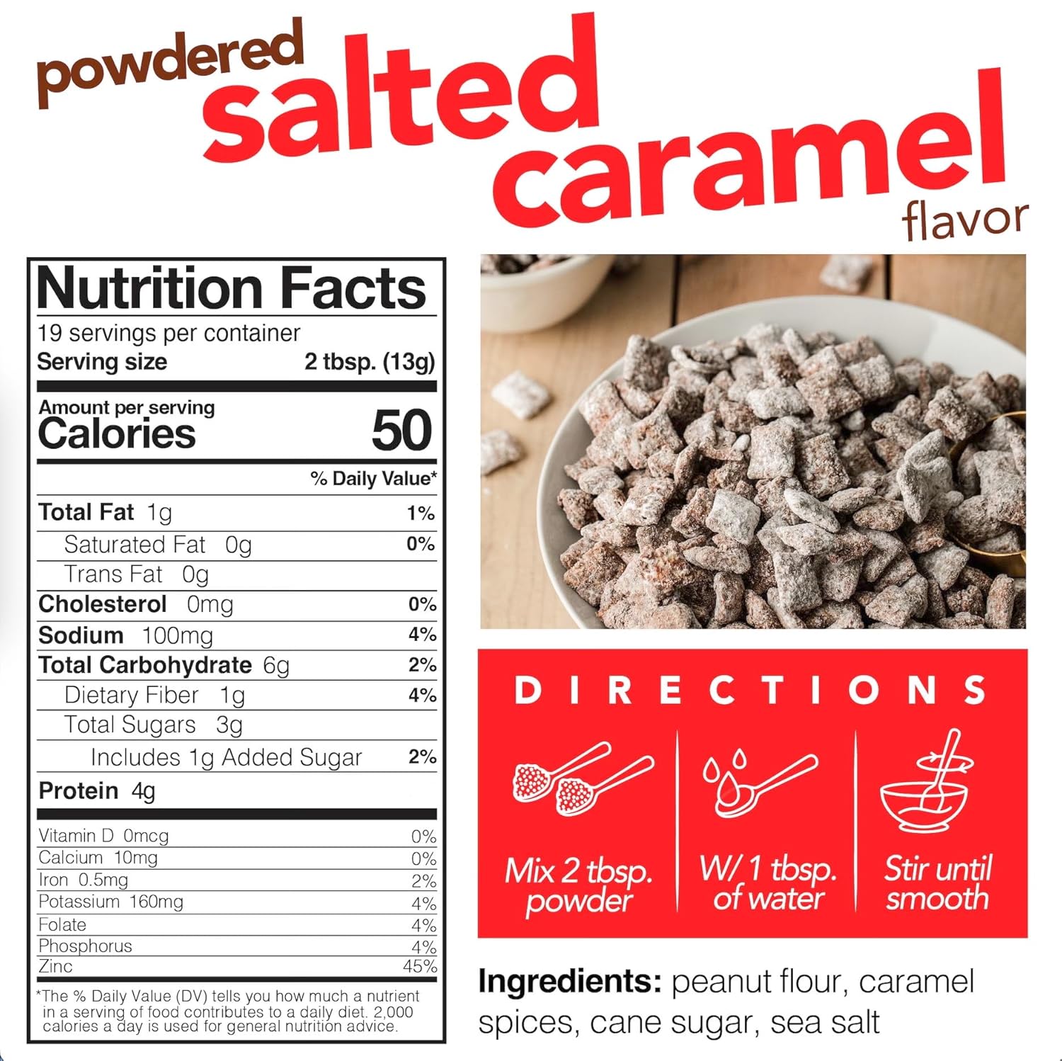 Nuts ‘N More Salted Caramel Butter Powder - Peanut Protein, Low Carb, Low Sugar, Gluten Free, Non-Gmo, All-Natural Keto Snack (9Oz Jar) : Grocery & Gourmet Food