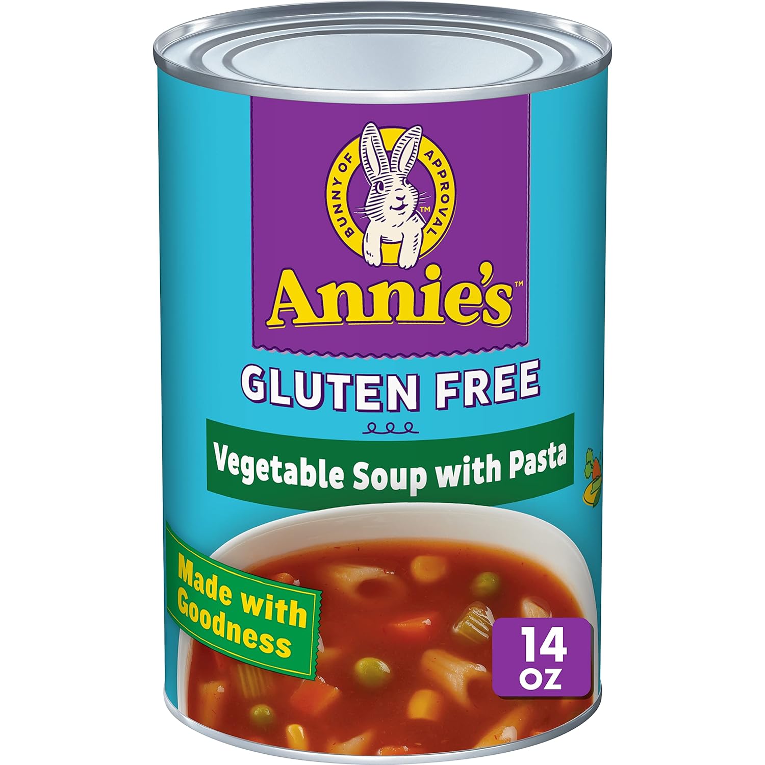 Annie'S Organic Gluten Free Vegetable Soup With Pasta, Canned Soup, 14 Oz