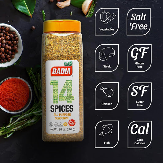 Badia 14 Spices All Purpose Seasoning With No Salt, 20 Ounce