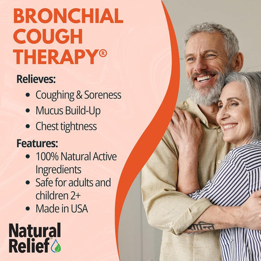 The Relief Products Bronchial Cough Therapy Fast Dissolving Tablets - 100% Natural Active Ingredients - 70 Count