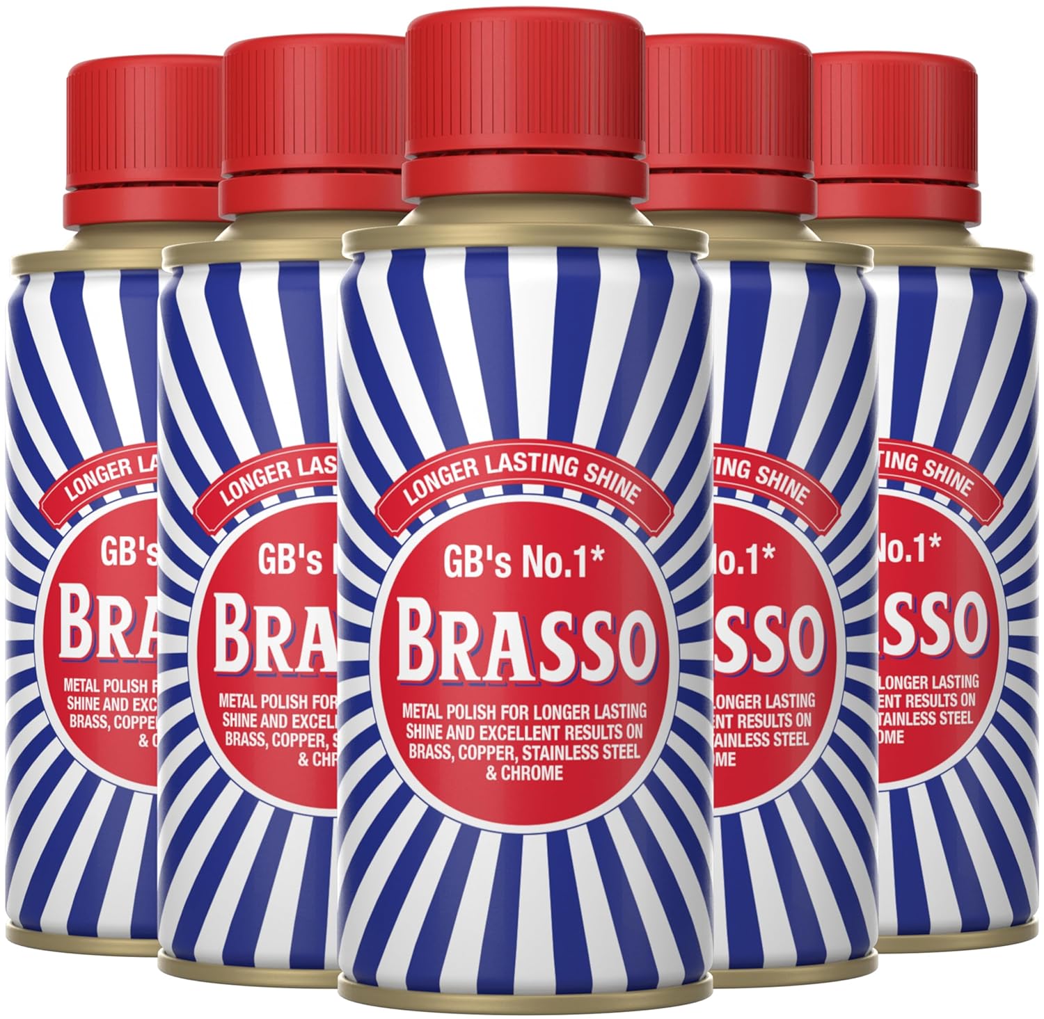 Brasso Metal Polish Cleaner, 175Ml (Pack Of 5)
