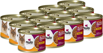 Nulo Grain-Free Minced Wet Canned Cat & Kitten Food, Tuna, Chicken, And Pumpkin In Broth, 6.0 Ounce, 8 Cans