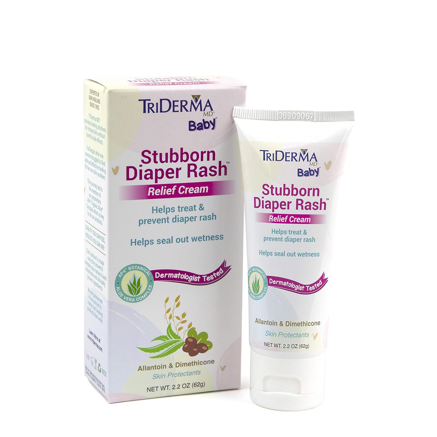 TriDerma Stubborn Diaper Rash Relief Cream - FSA Eligible 2.2 oz