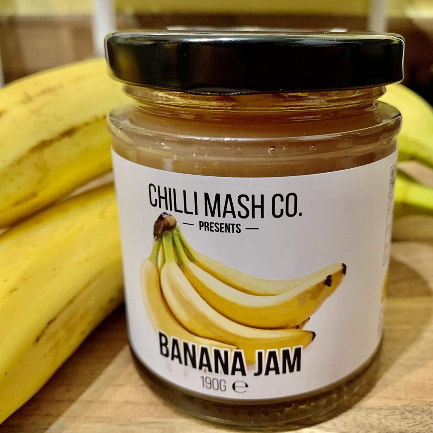 Banana Jam 190g - Chilli Mash Co - Sweet, Fruity, Caribbean-Inspired Spread Made with Costa Rican Bananas, Sugar and Lime Juice
