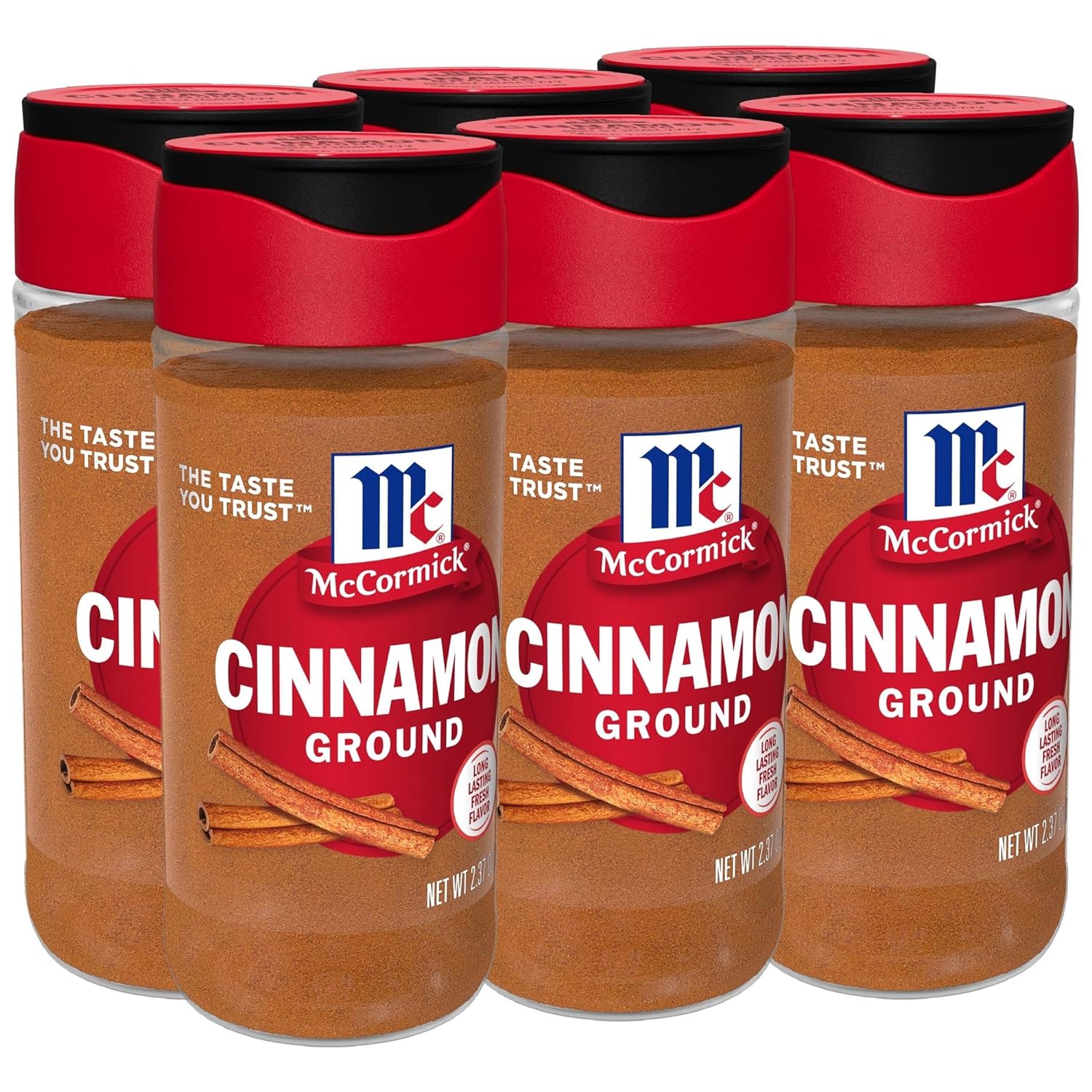 McCormick Ground Cinnamon, 2.37 oz (Pack of 6)