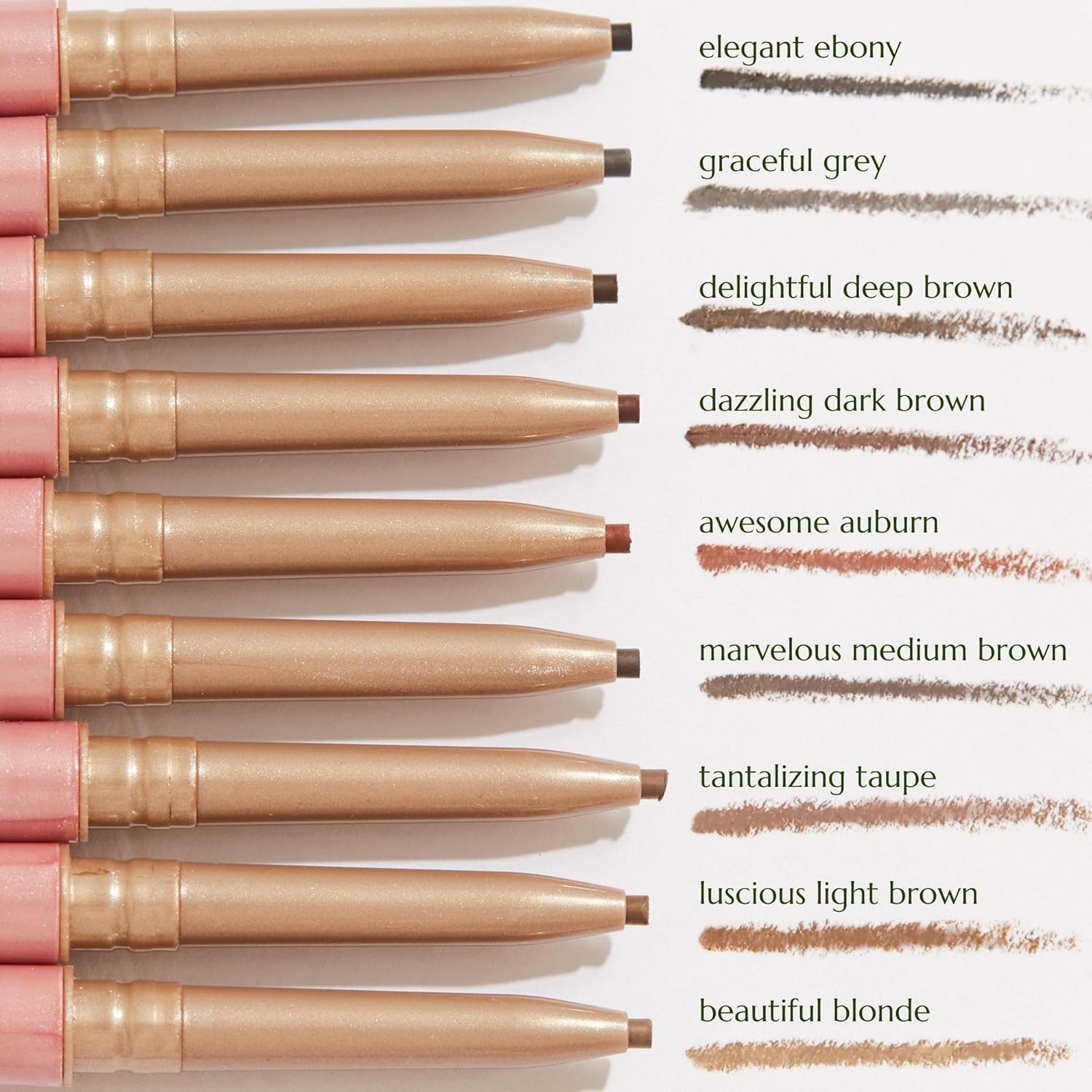 Chella Eyebrow Pencil - Vegan, Gluten Free, Cruelty Free, Paraben Free, Long Wearing, Smooth Consistency (Elegant Ebony) : Beauty & Personal Care