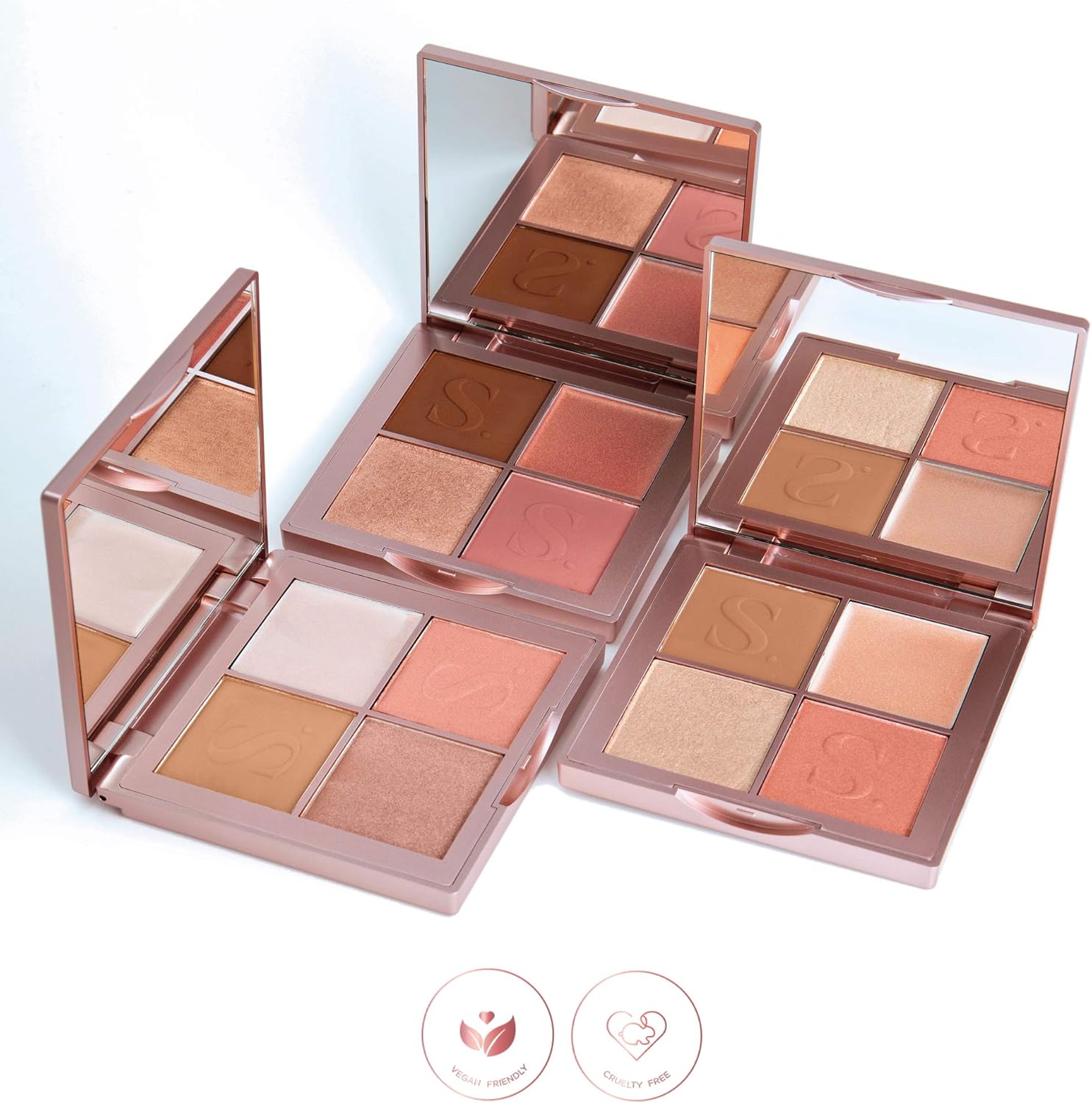 Beauty Blocks 4-in-1 Face Palette from Sculpted by Aimee (Deep) - Vegan Bronzer, Blusher, Powder & Cream Highlighters to Define and Glow : Amazon.co.uk: Beauty