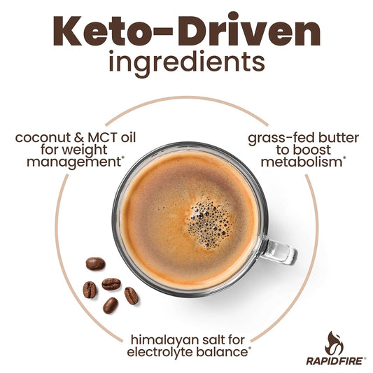 Ketogenic Creamer With Mct Oil For Coffee Or Tea, Supports Energy And Metabolism, Weight Loss, Ketogenic Diet 8.5 Oz. (20 Servings)