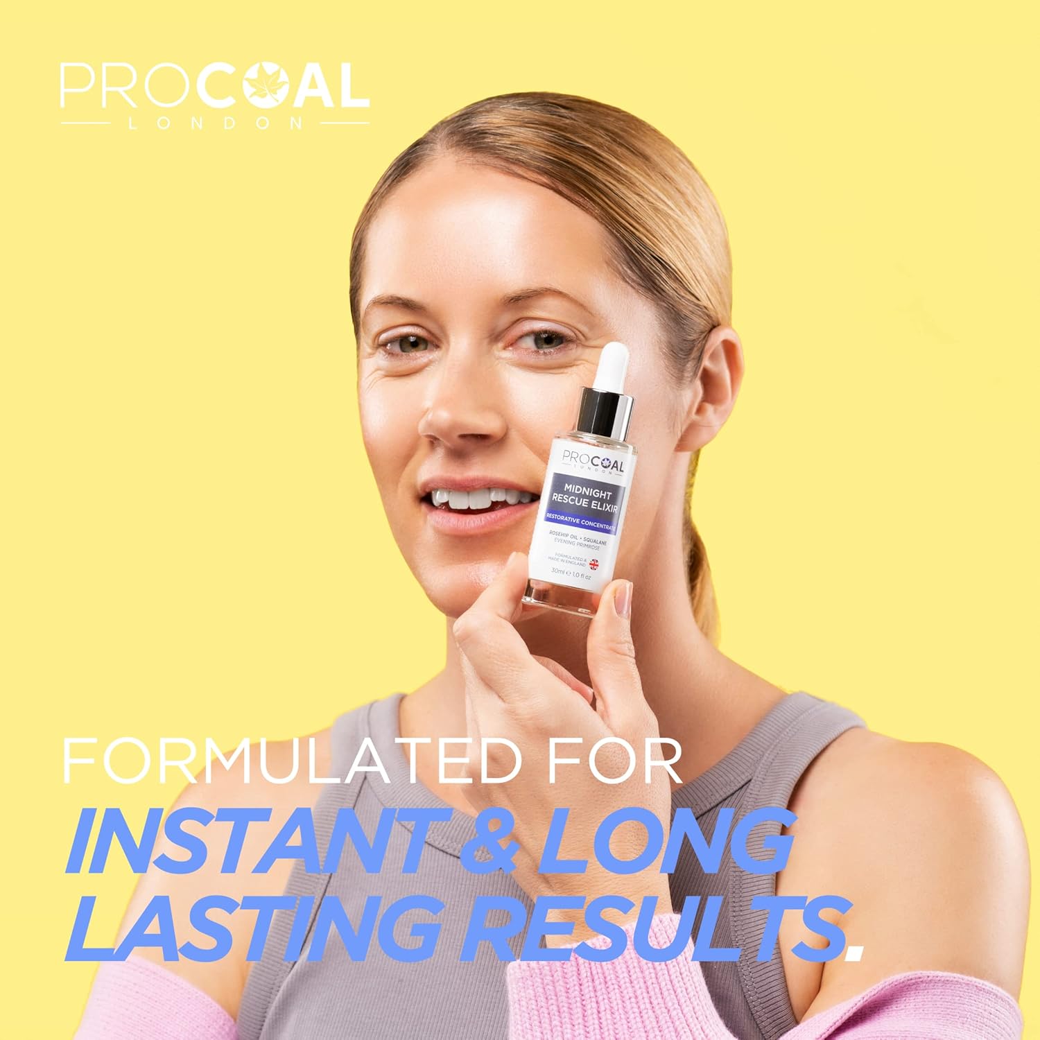 Face Oil, Midnight Rescue Elixir Face Oil Serum 30ml by Procoal - Anti Ageing Face Serum For Soft, Supple, and Glowing Skin, Rosehip Face Oil, Evening Primrose & Squalane, Made in UK : Amazon.co.uk: Beauty
