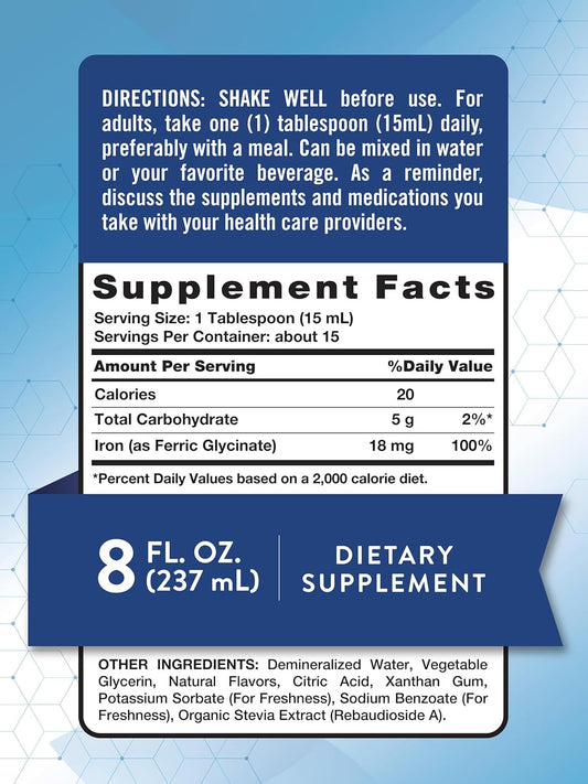 Nature'S Truth Liquid Iron Drops Supplement 18Mg | Essential Mineral | Vegan, Non-Gmo, Gluten Free