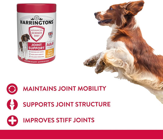 Harringtons Advanced Science Adult Dog Joint Care Supplements 300x Tablets - High Source of Omega 3, Vitamin C & E?HARRSJST-300