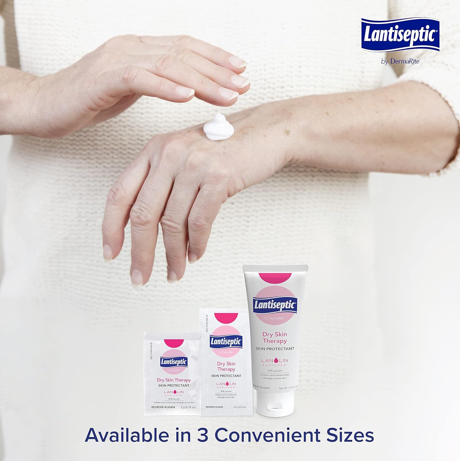 Lantiseptic Moisturizing Daily Care Skin Protectant - 30% Lanolin Enriched Skin Protectant Barrier Cream for Incontinence – Paraben Free, 1 Jar, 14 oz : Home & Kitchen