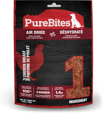 Purebites Chicken Jerky Dog Treats, 1 Ingredient, Made In Canada, 5.5Oz