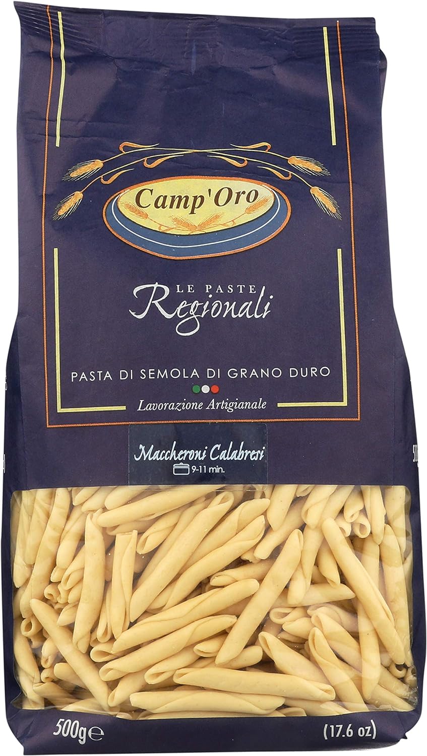 Camp'Oro Le Regionali Maccheroni Calabresi Pasta Pack of 16 (16 Ounce) Bag