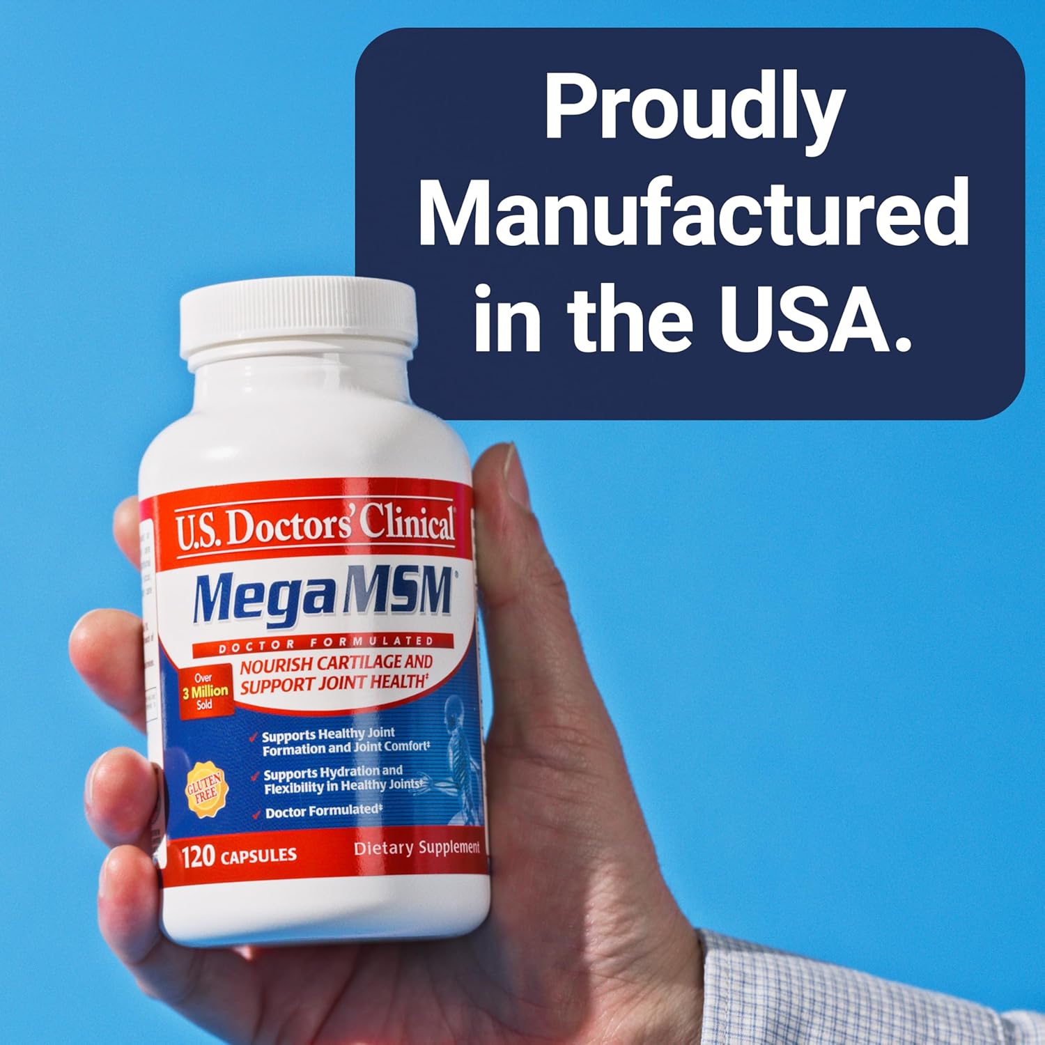 Buy U.S. Doctors’ Clinical Mega Msm Supplement For Joints With Msm + Vitamin C + Collagen And Neem - Clinically Proven To Promote Cartilage Tendon & Ligament Health (1 Month Supply – 120 Capsules) On  Free Shipping On Qualified Orders