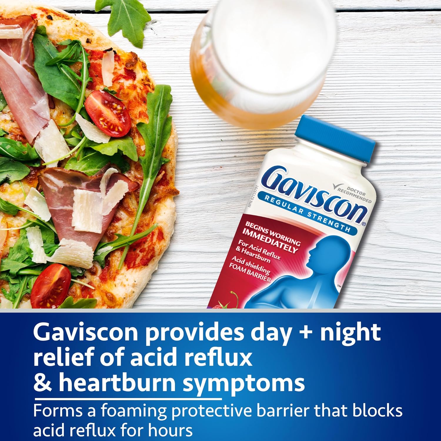 Gaviscon Regular Strength Fruit Antacid 100 Tablets : Health & Household