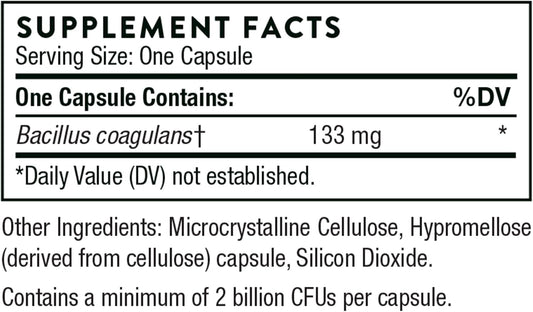 Thorne Bacillus Coagulans Probiotic - Shelf Stable Probiotic Supplement To Promote Gi Health - 60 Capsules