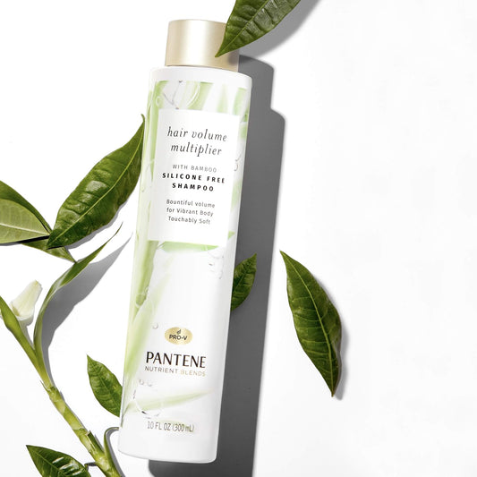 Pantene Nutrient Blends Hair Volume Multiplier With Bamboo Shampoo And Conditioner Dual Pack For Fine Hair