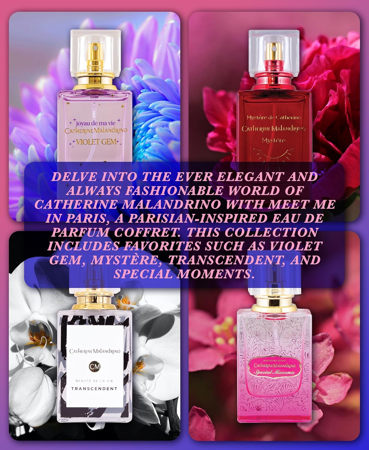 Catherine Malandrino Meet Me In Paris Eau De Parfum Coffret Collection Set, 20Ml : Beauty & Personal Care