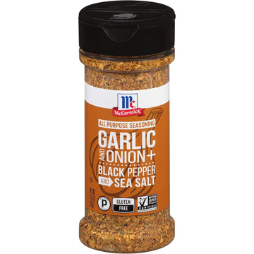 Mccormick Garlic And Onion, Black Pepper And Sea Salt All Purpose Seasoning, 4.25 Oz