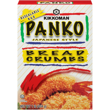 Kikkoman Panko Bread Crumbs, 1Lb Box (6 Pack)