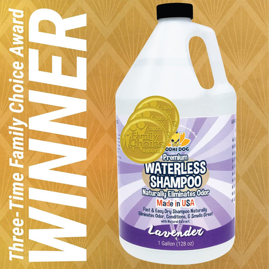 Bodhi Dog Waterless Shampoo | Natural Dry Shampoo For Dogs Or Cats | Neutralizes Pet Odor | No Rinse Required | Made With Natural Extracts | Vet Approved- Made In Usa (Lavender, 128 Fl Oz)