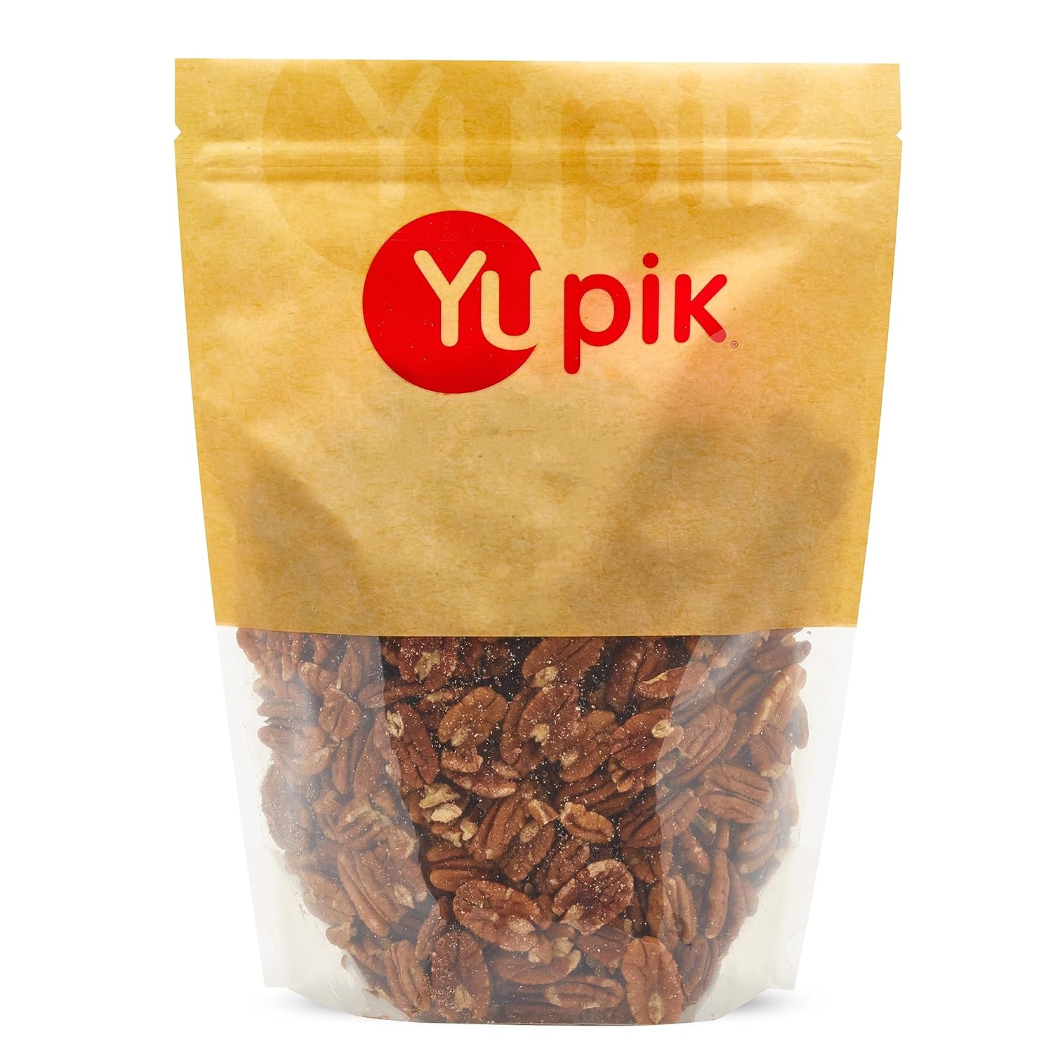 Yupik Jumbo Pecans, Halves, 2.2 Lb, Kosher, Gluten-Free, Raw Nuts, Half Pieces, Unsalted, Unroasted, Oil-Free, Crunchy, Source Of Fiber, Healthy Snacks, Ideal For Baking & Cooking