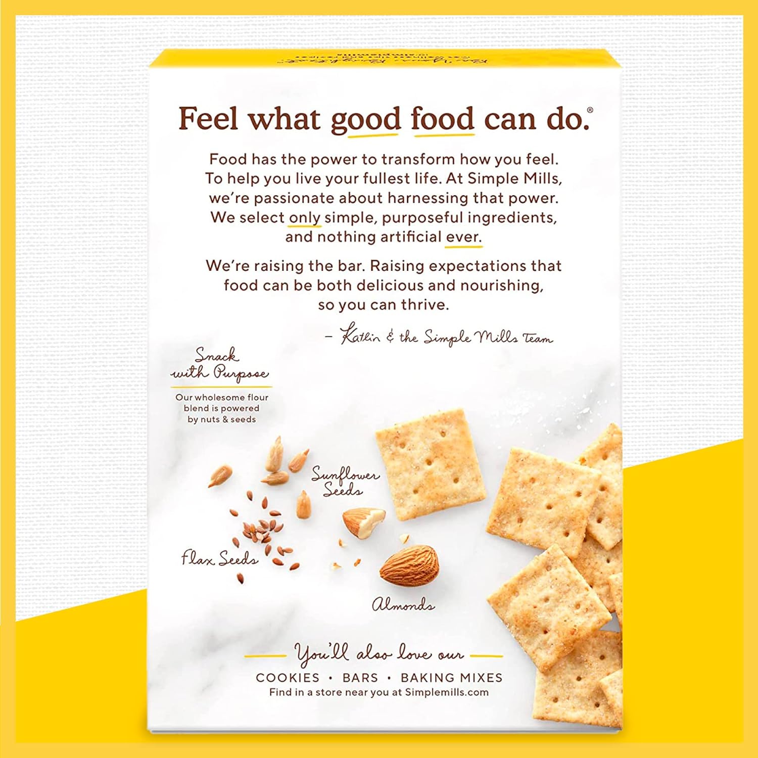 Simple Mills Almond Flour Crackers, Fine Ground Sea Salt - Gluten Free, Vegan, Healthy Snacks, 4.25 Ounce (Pack of 1)