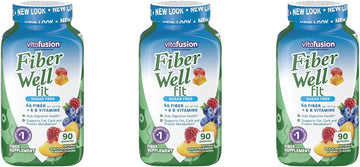 Vitafusion Fiber Well Fit Gummies pack of 3