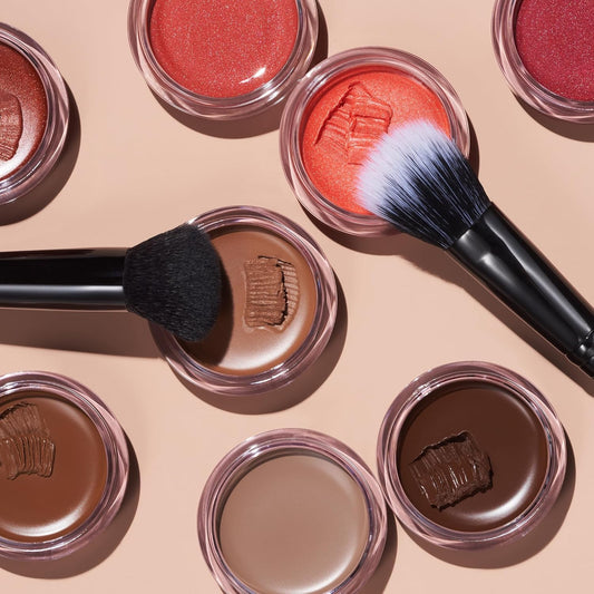 E.L.F. Putty Bronzer Brush, Angled Makeup Brush For Contour & Highlight, Made For The E.L.F. Putty Bronzer, Flawless Sanitary Application, Black