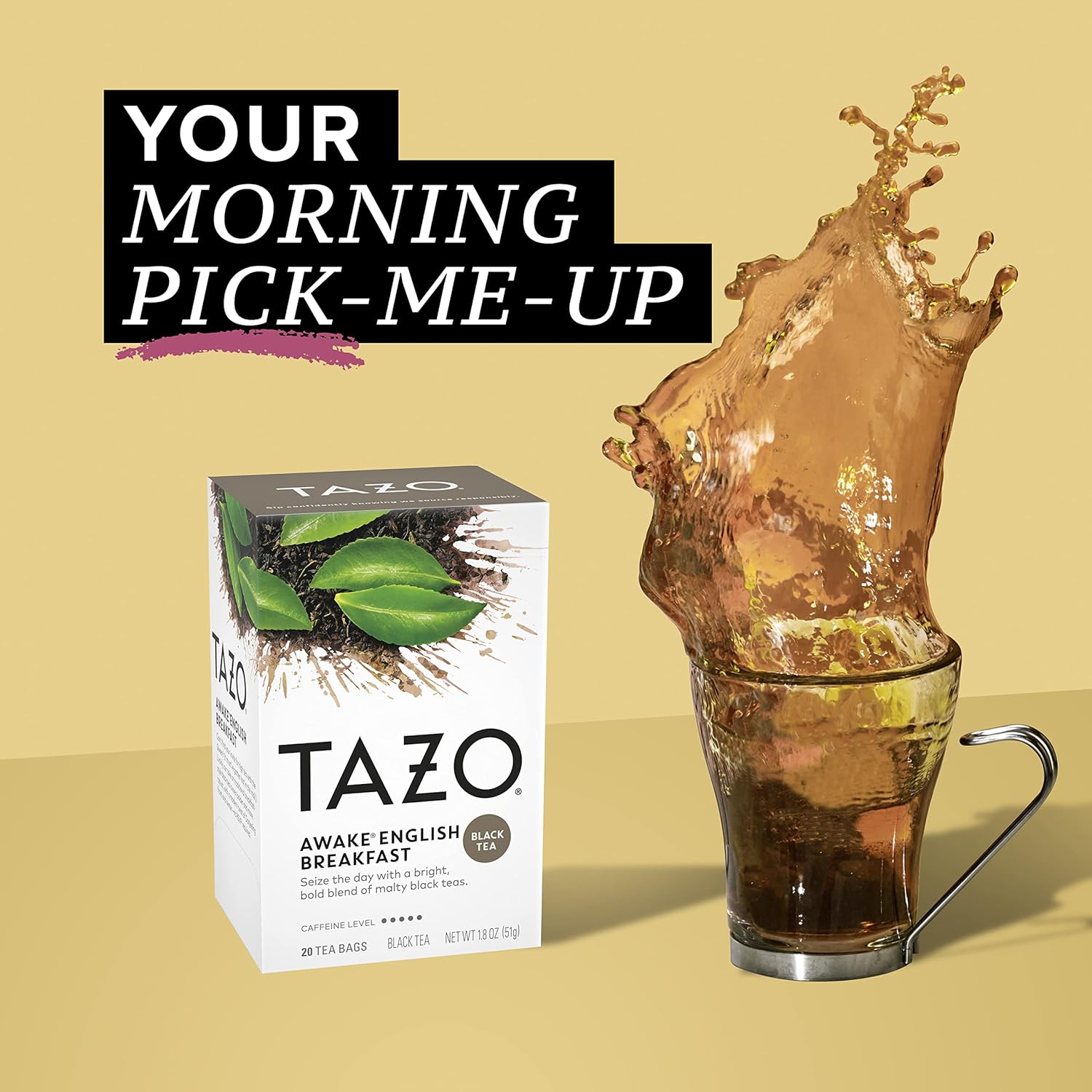 Tazo Tea Bags, English Breakfast Tea, 20 Count (Pack Of 6)