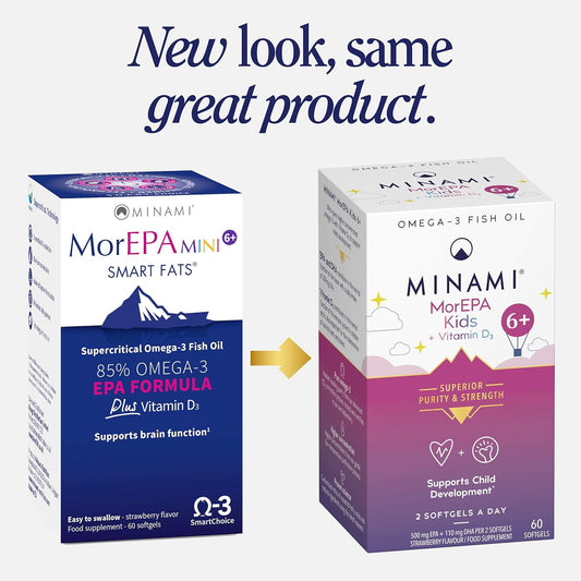 Minami Morepa Mini 6+ Omega-3 Epa 60 Softgels, 120 G