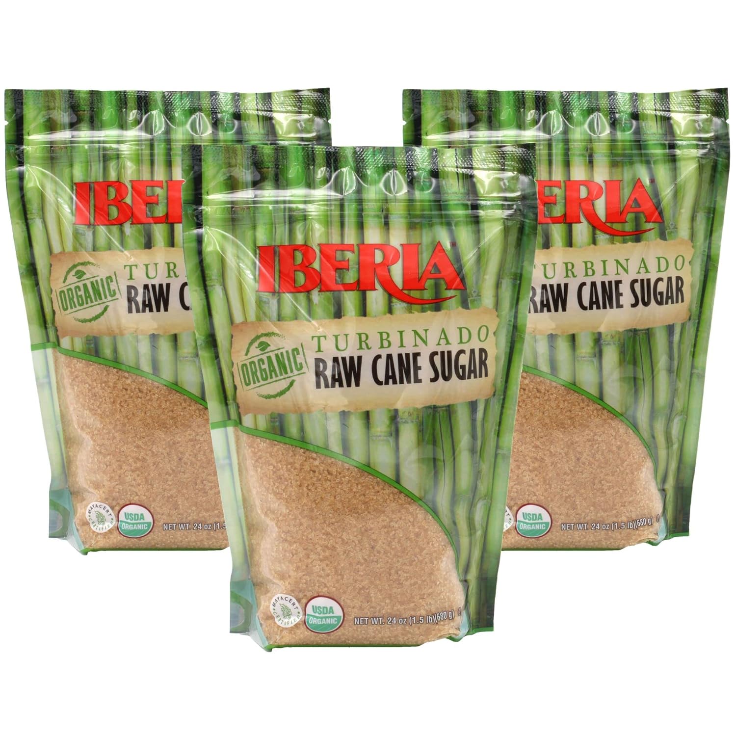 Iberia Organic Turbinado Sugar, 1.5 Lb. (Pack Of 3)