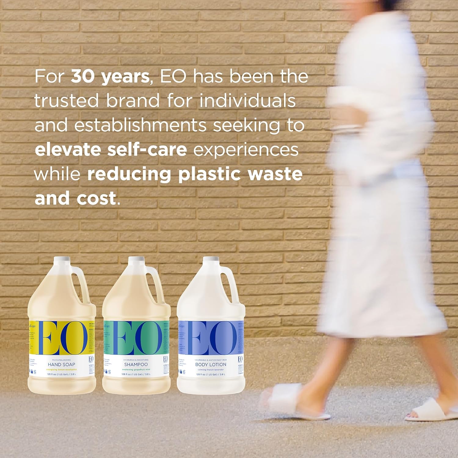 Eo Body Lotion Refill, 1 Gallon, French Lavender, Organic Plant-Based, Botanical Extracts, Vitamin E With Pure Essential Oils : Eo Products : Beauty & Personal Care