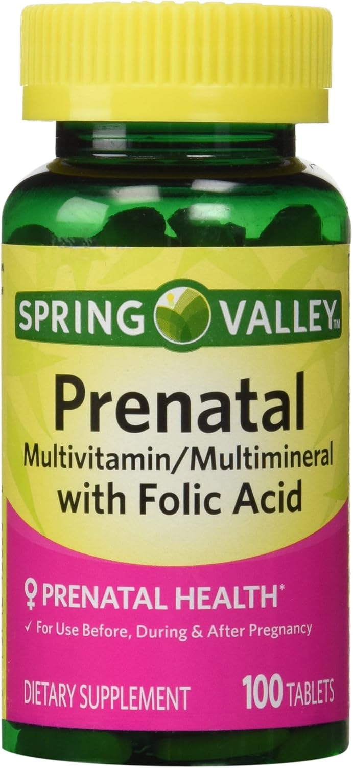 Spring Valley Prenatal Multivitamin - Multimineral Tablets, 100 Count