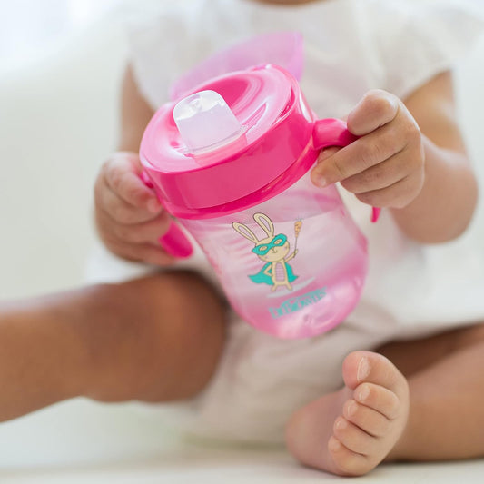 Dr. Brown'S Milestones Soft Spout Sippy Cup With Handles - Pink - 9Oz - 9M+
