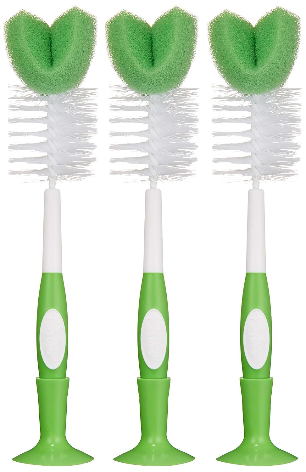 Amazon Brand - Mama Bear Bottle Brush (Pack Of 3), White