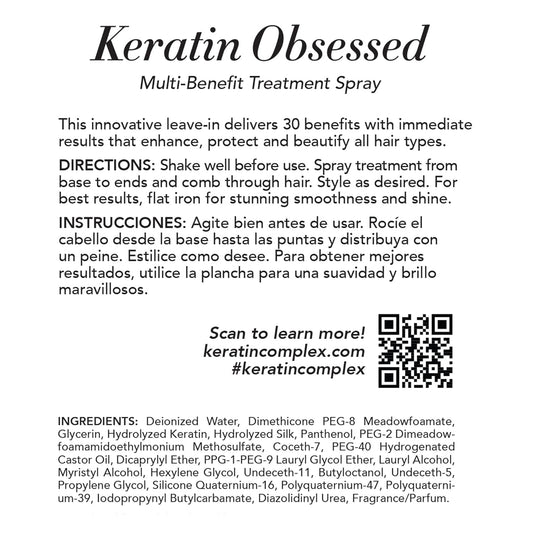 Keratin Complex - Keratin Obsessed Multi-Benefit Treatment Spray - 5 Fl Oz