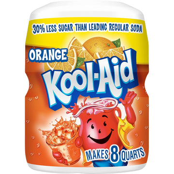 Kool-Aid Caffeine Free Orange Sweetened Powdered Drink Mix 12 Count 19 Oz Canisters