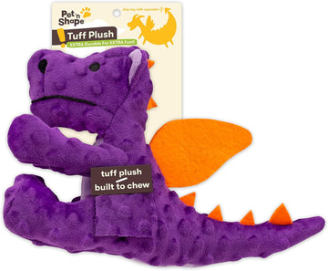 Pet 'N Shape Tuff Plush Dragon Dog Toy With Stuffing