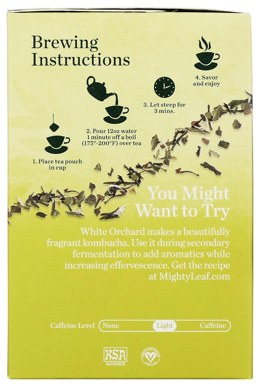 Mighty Leaf White Orchard Tea 15 Count, 15 Ct