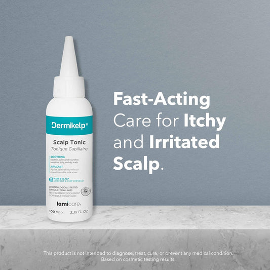 Dermikelp® Soothing Scalp Tonic For Itchy, Sensitive Scalps – Soothes, Hydrates, And Conditions With Sea Kelp, Jojoba Extract, And Panthenol, 100Ml