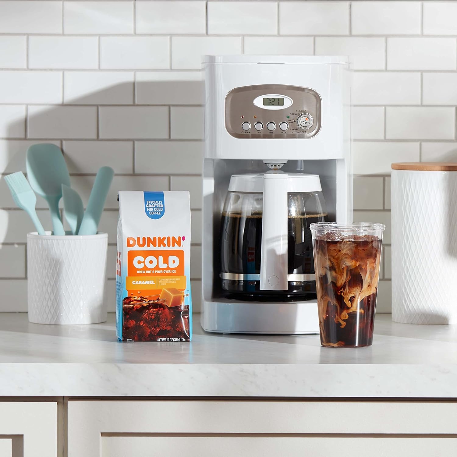 Dunkin' Cold Caramel Flavored Ground Coffee, 10 Ounce (Pack Of 6)