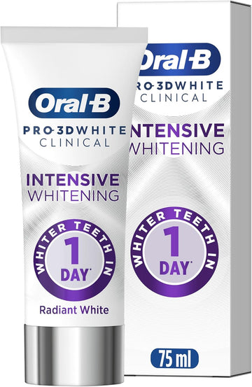 Oral-B Pro-3D White Clinical Intensive Whitening Toothpaste Radiant White 75Ml